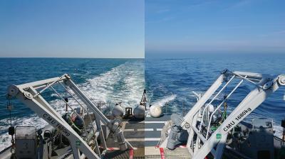 15 knots no Hull Vane & with Hull Vane