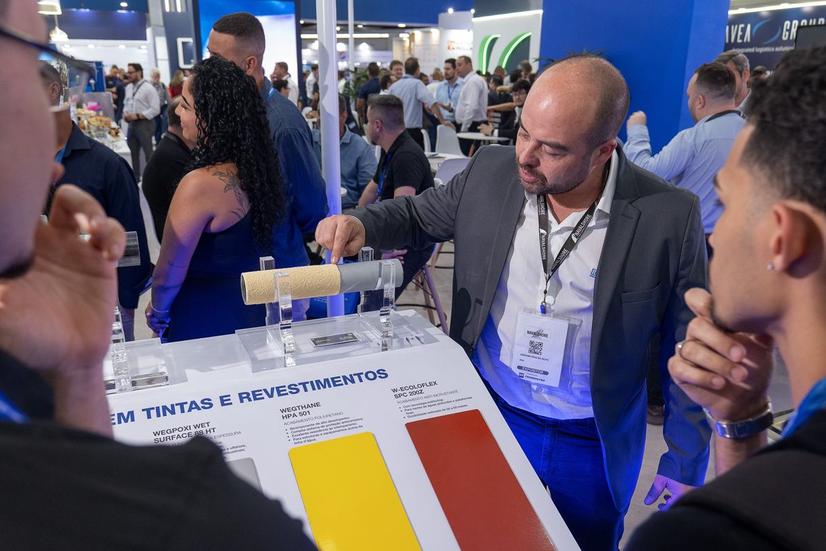 Expositor apresenta tintas e revestimentos navais na Navalshore 2026